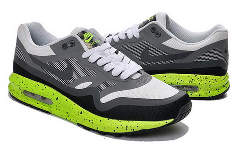 Mens Nike Air Max Lunar 1 Grey White Green Korea